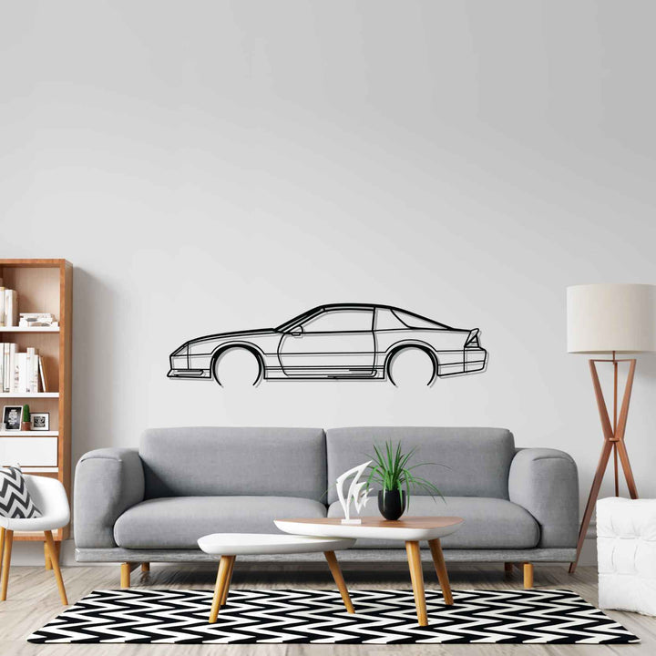 Camaro RS 1992 Detailed Silhouette Wall Art