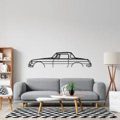 MGB Roadster 1966 Detailed Silhouette Wall Art