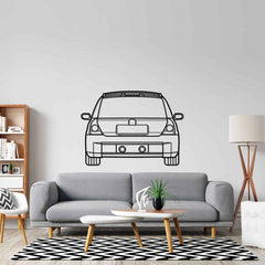 Clio 2002 Back Silhouette Wall Art