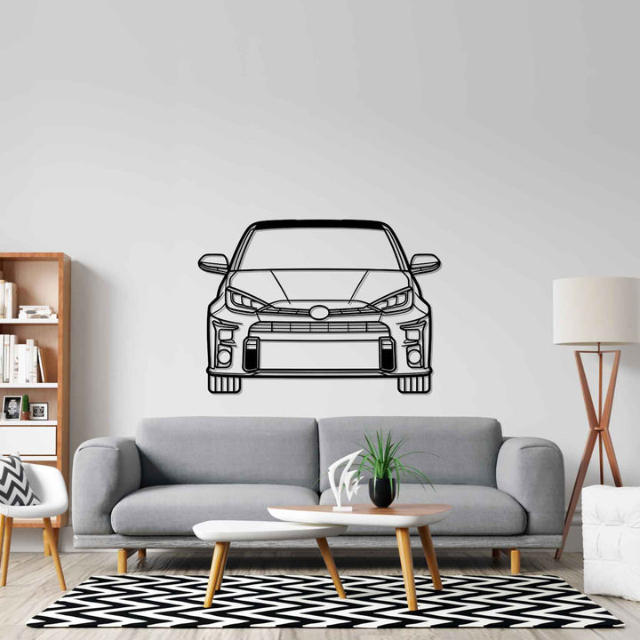 Yaris GR Front 2021 Silhouette Wall Art