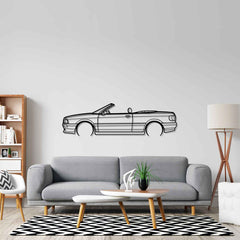 80 Convertible 1998 Detailed Silhouette Wall Art