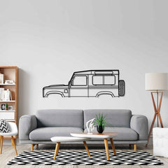 Defender 90 2010 Classic Silhouette Wall Art