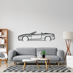 DB9 Convertible 2008 Detailed Silhouette Wall Art