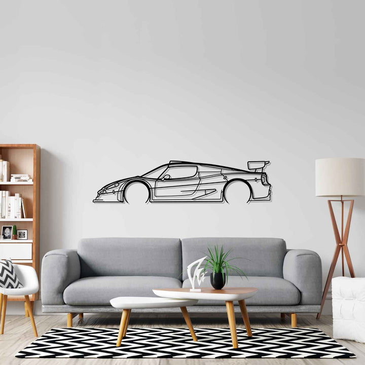 F50 GT Detailed Silhouette Wall Art