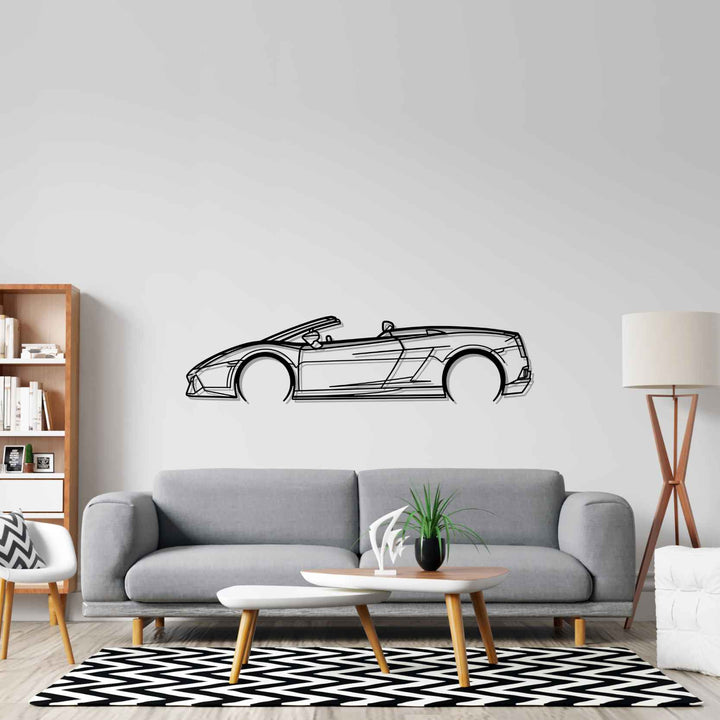 Gallardo Spyder 2012 Detailed Silhouette Wall Art