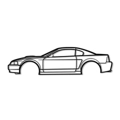 2001 Mustang GT Silhouette Wall Art