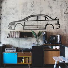 2006 Lancer Evo Silhouette Wall Art