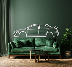 2006 Lancer Evo Silhouette Wall Art