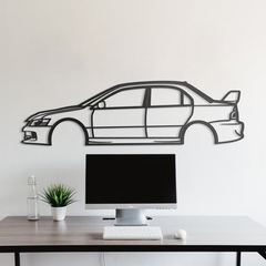 2006 Lancer Evo Silhouette Wall Art