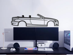 2008 E93 Cabrio Silhouette Wall Art