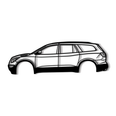 2008 Enclave 1st Gen Silhouette Wall Art