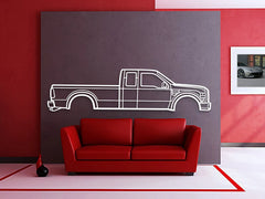 2008 F-250 Super Duty 2nd Gen Silhouette Wall Art