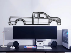 2008 F-250 Super Duty 2nd Gen Silhouette Wall Art