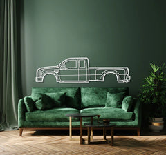 2008 F-350 Super Duty 2nd Gen Silhouette Wall Art