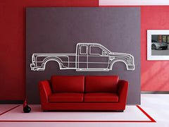 2008 F-350 Super Duty 2nd Gen Silhouette Wall Art