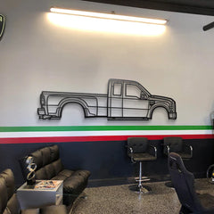 2008 F-350 Super Duty 2nd Gen Silhouette Wall Art