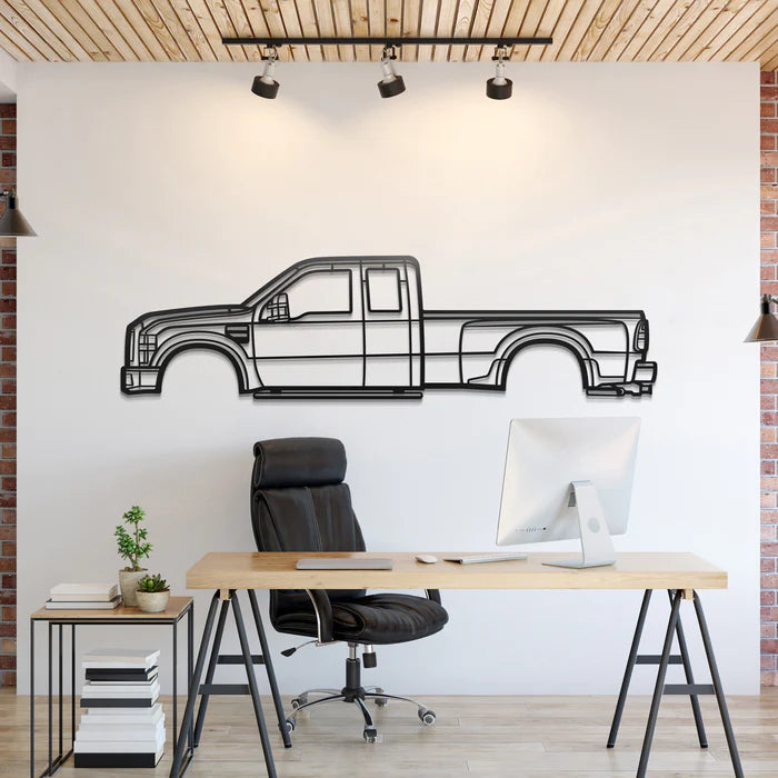 2008 F-350 Super Duty 2nd Gen Silhouette Wall Art