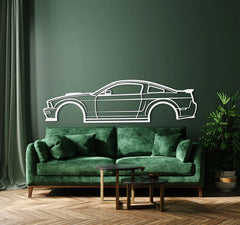 2008 Mustang GT Fastback Silhouette Wall Art