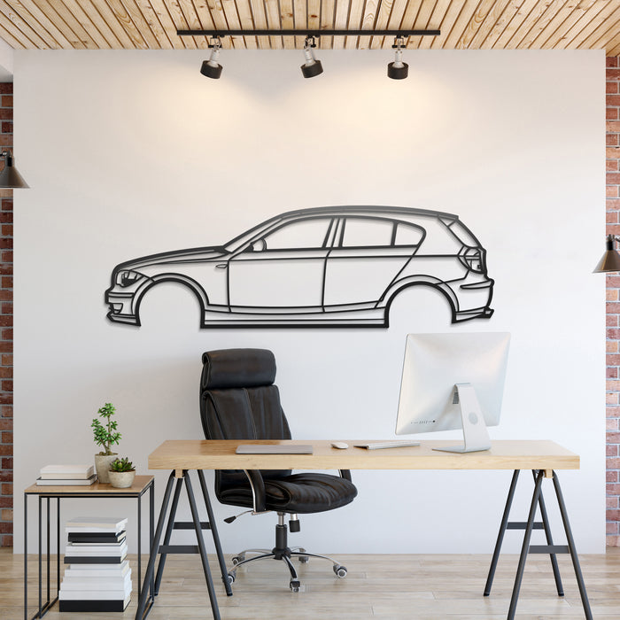 2009 1 SERIES E87 Hatchback Silhouette Wall Art