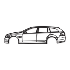 2009 Commodore Wagon Silhouette Wall Art