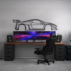 2010 458 Italia Liberty Walk Silhouette Wall Art