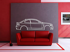 2011 BMW E82 Silhouette Wall Art