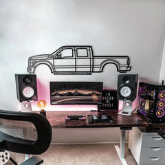 2011 F-250 Super Duty 3rd Gen Silhouette Wall Art