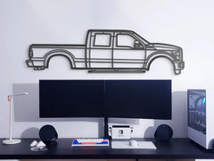 2011 F-250 Super Duty 3rd Gen Silhouette Wall Art