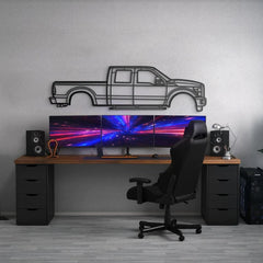 2011 F-250 Super Duty 3rd Gen Silhouette Wall Art