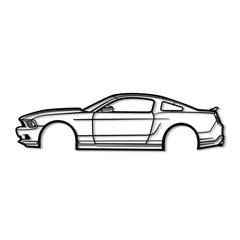 2011 Mustang Silhouette Wall Art