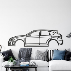 2013 WRX STI Hatchback Silhouette Wall Art