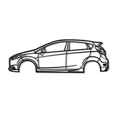 2014 Fiesta ST Silhouette Wall Art