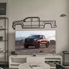 2014 Sierra 1500 4th Gen Silhouette Wall Art