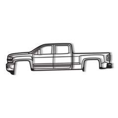 2015 Silverado 2500HD Silhouette Wall Art