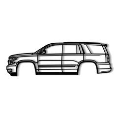 2015 Tahoe 4th Gen Silhouette Wall Art