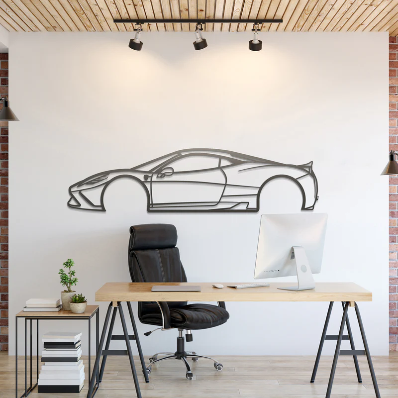 2015 458 Speciale Silhouette Wall Art