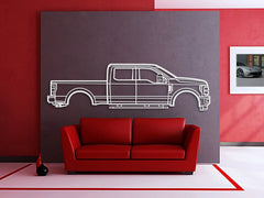 2017 F-250 Super Duty 4th Gen Silhouette Wall Art