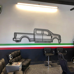 2017 F-250 Super Duty 4th Gen Silhouette Wall Art