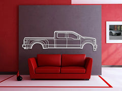 2017 F-350 Super Duty 4th Gen Silhouette Wall Art