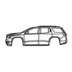 2017 Acadia 2nd Gen Silhouette Wall Art