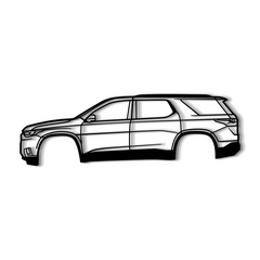 2018 Traverse 2nd Gen Silhouette Wall Art