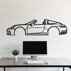 2018 911 Targa 4S Silhouette Wall Art