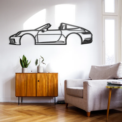 2018 911 Targa 4S Silhouette Wall Art