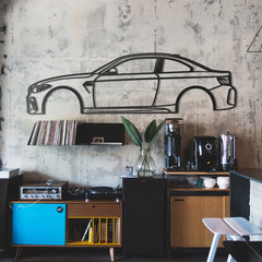 F87 M2 Metal Silhouette Wall Art