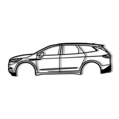 2019 Enclave 2nd Gen Silhouette Wall Art