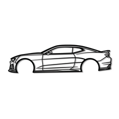 2019 Camaro ZLE1 Silhouette Wall Art