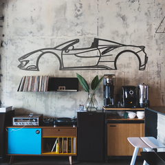 2019 488 Pista Spider Silhouette Wall Art