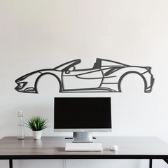 2019 488 Pista Spider Silhouette Wall Art