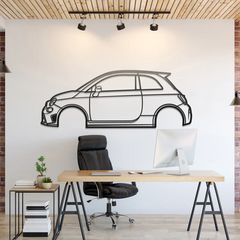 2019 595 Abarth Silhouette Wall Art