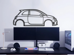 2019 595 Abarth Silhouette Wall Art